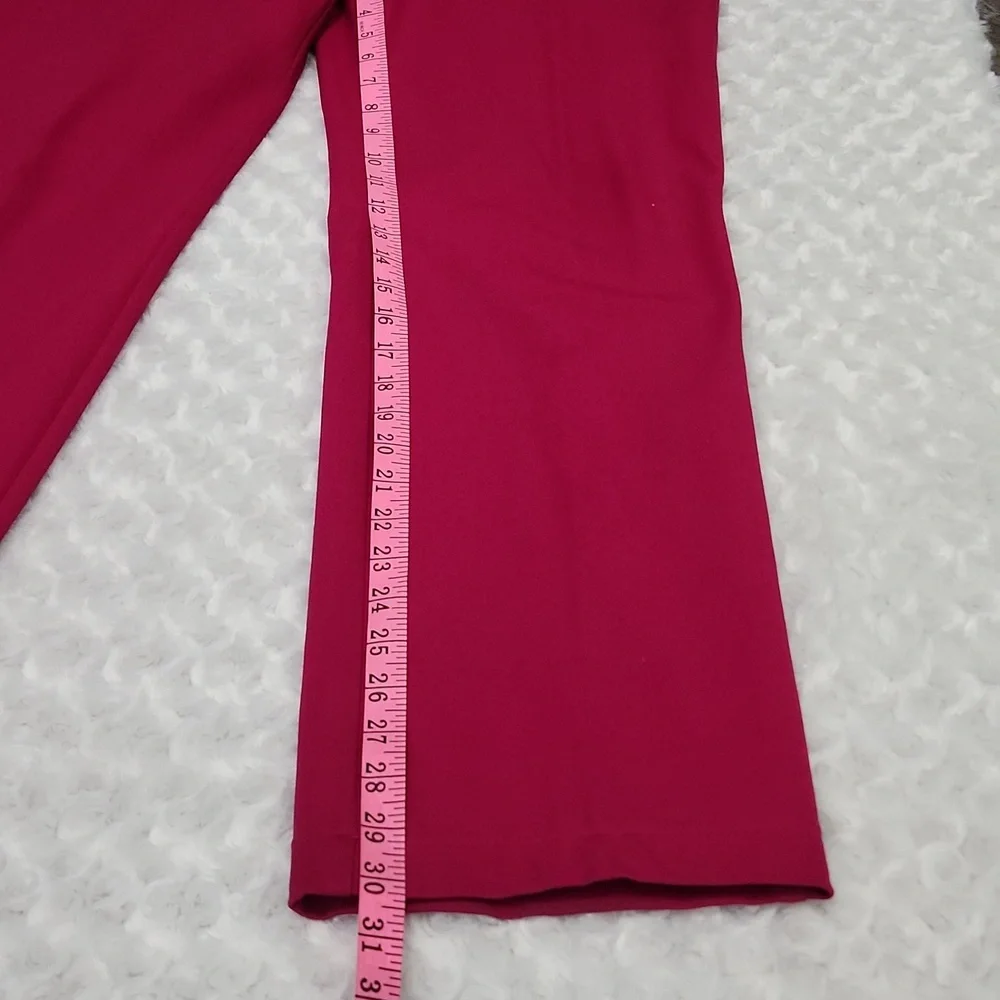St. John Yellow Label Red Heavyweight Twill Pant Size 12 - Picture 5 of 9